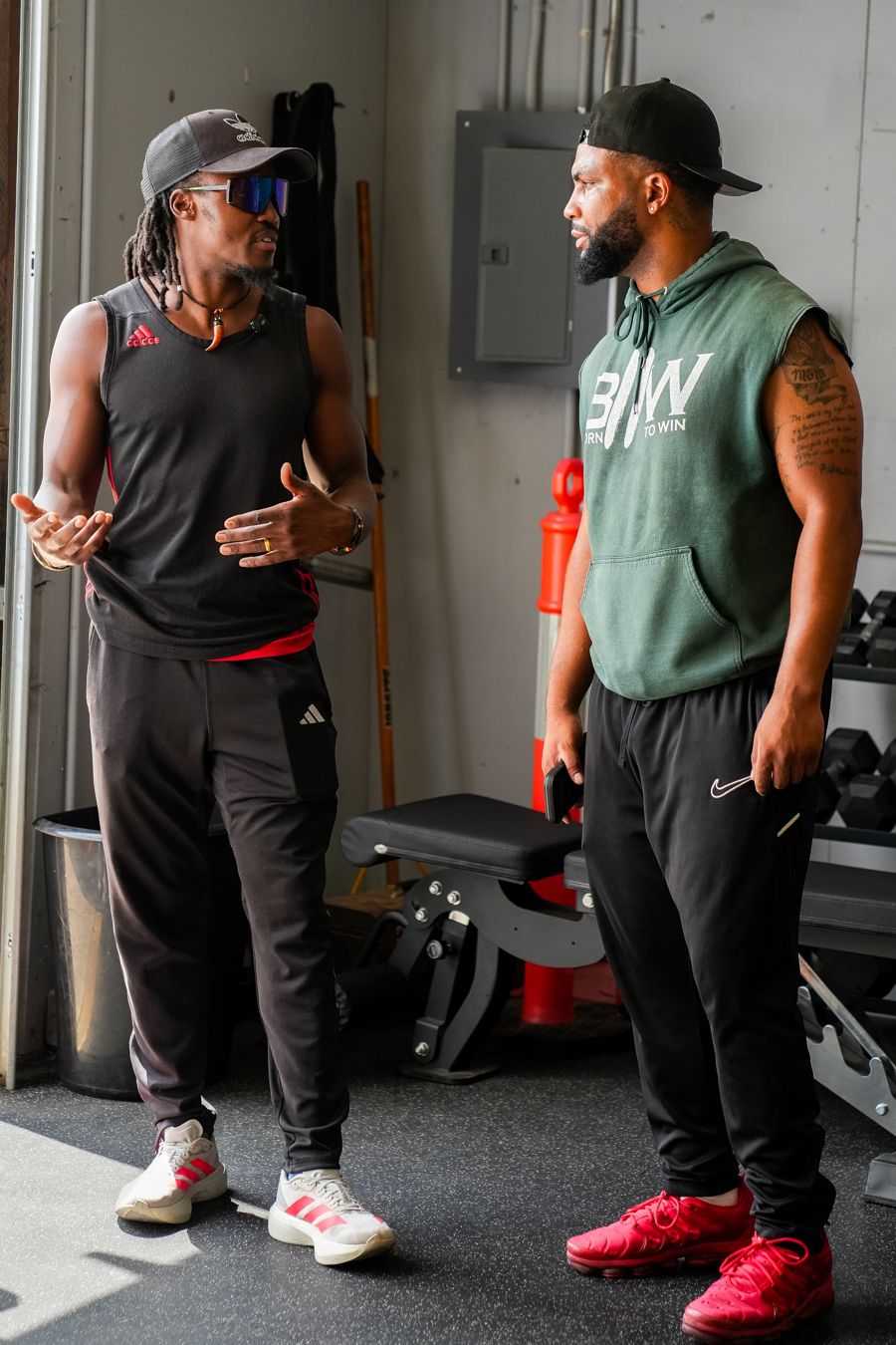 Two AFSP coaches planning a training session