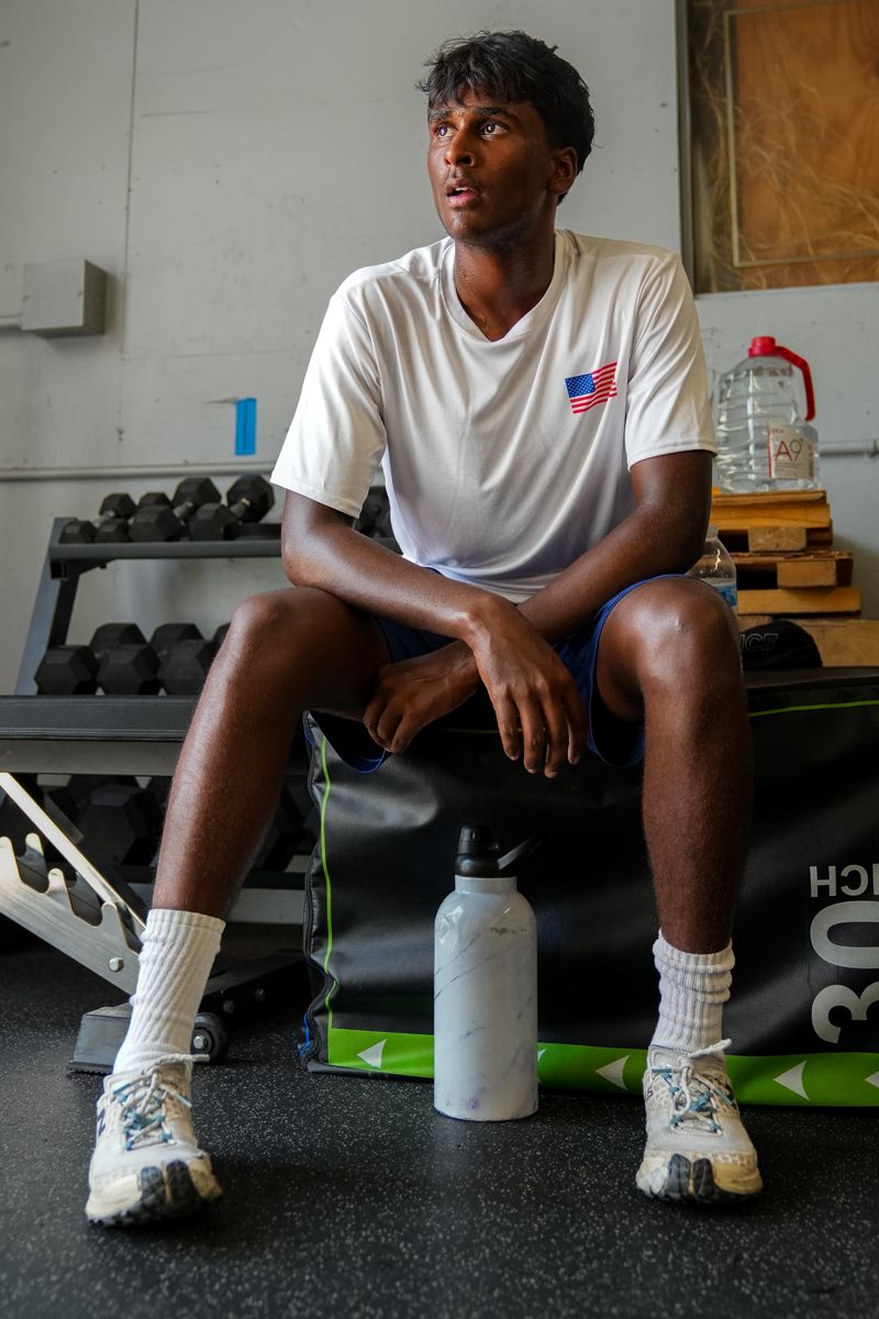Gadin Arun resting between sets at AFSP